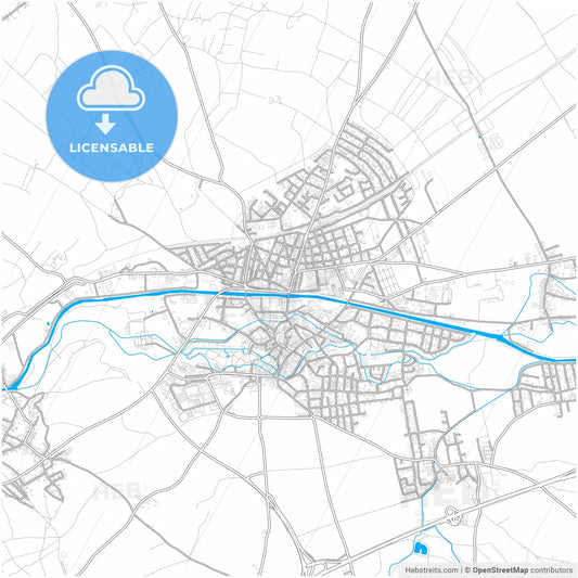 Neunkirchen, Lower Austria, Austria, city map with high resolution roads.