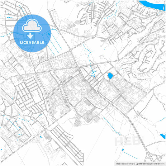 Mazyr, Rajon, Belarus, city map with high resolution roads.