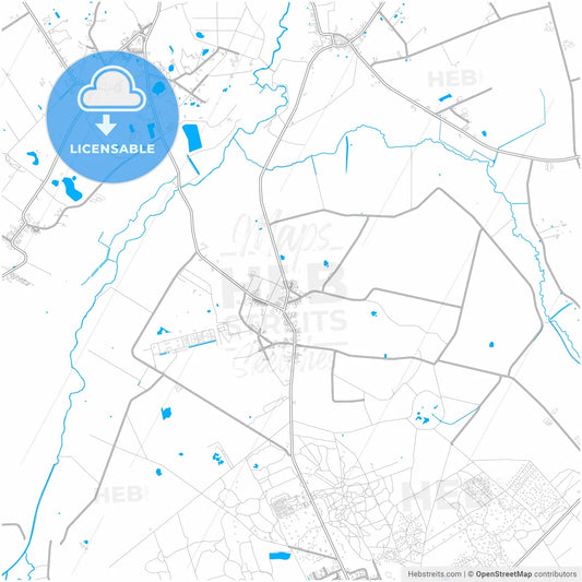Noordenveld, Drenthe, Netherlands, city map with high resolution roads.