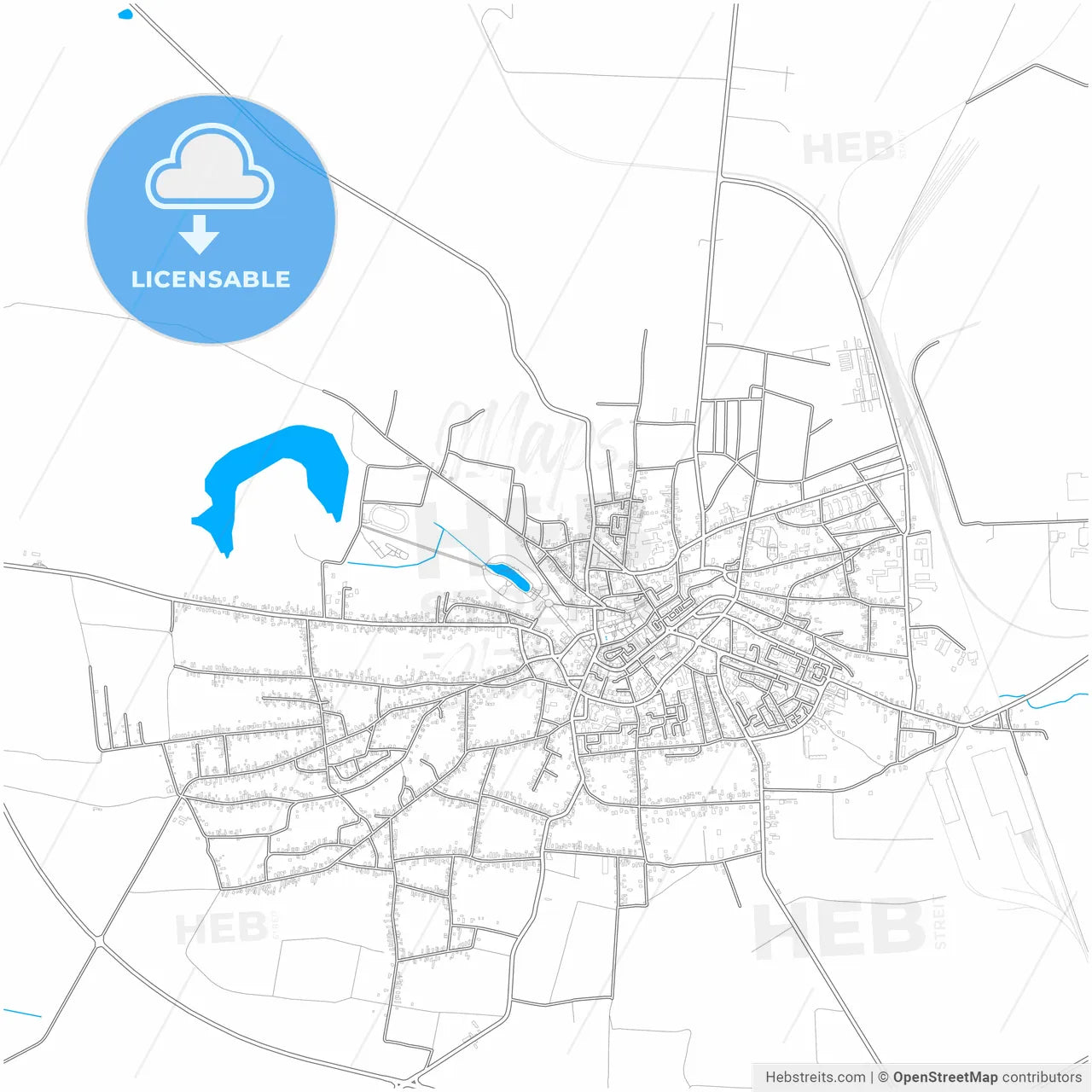 Caracal, Olt, Romania, city map with high resolution roads.