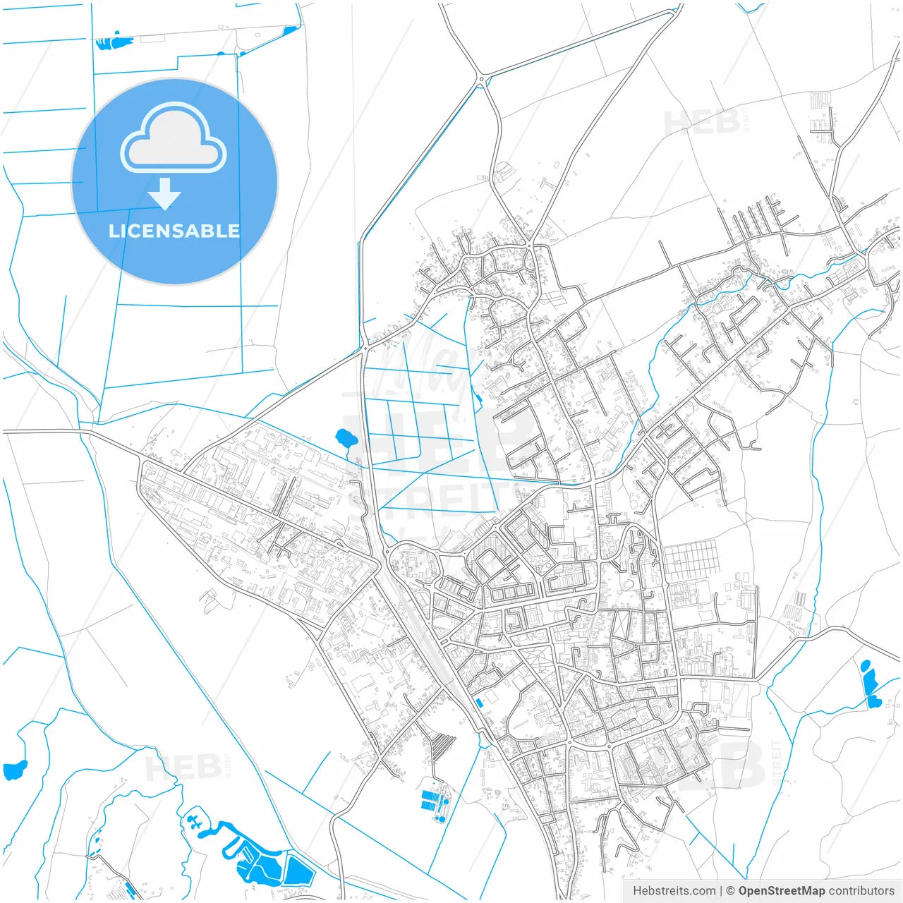 Miercurea Ciuc, Harghita, Romania, city map with high resolution roads.