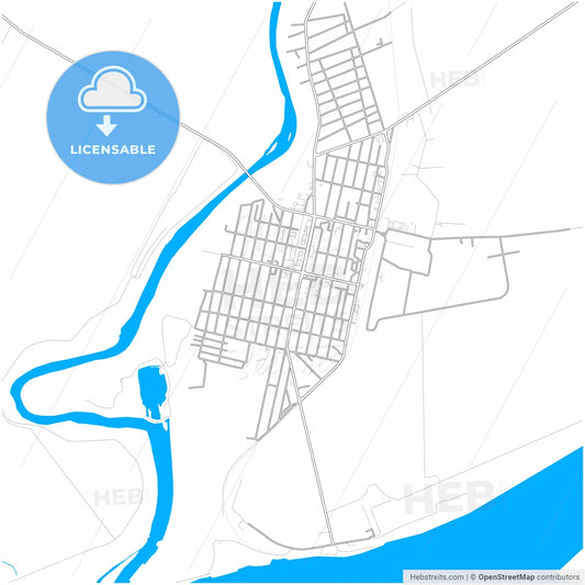Oltenița, Călărași, Romania, city map with high resolution roads.