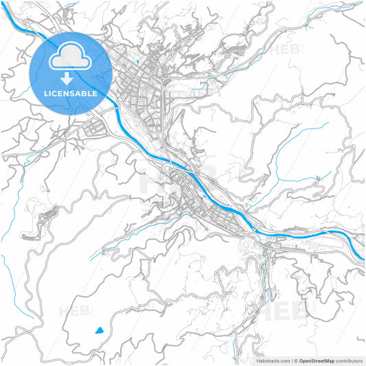 Sama, Asturias, Spain, city map with high resolution roads.