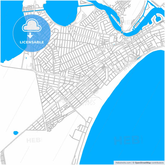 Cabo Frio, Brazil, city map with high resolution roads.