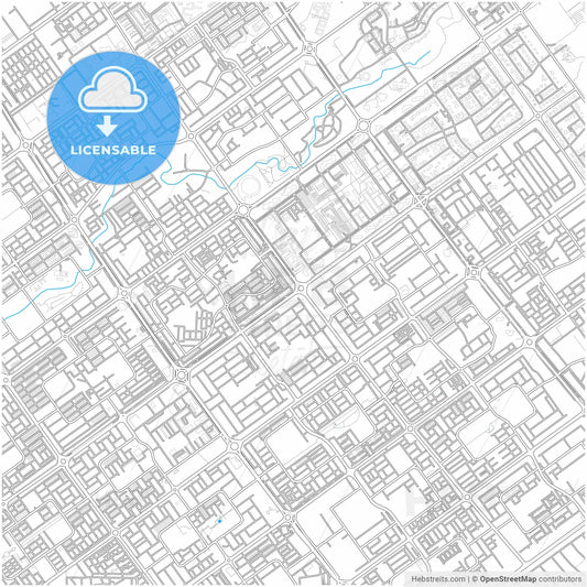 Chandigarh, Chandigarh, India, city map with high resolution roads.
