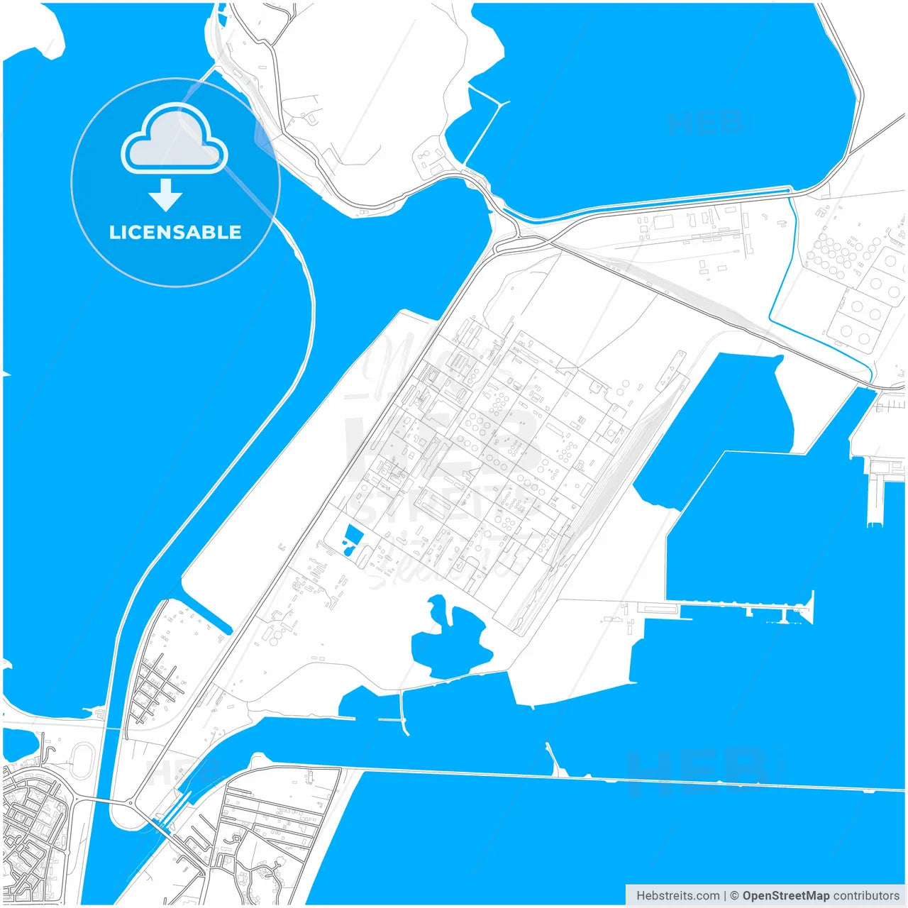 Năvodari, Constanța, Romania, city map with high resolution roads.