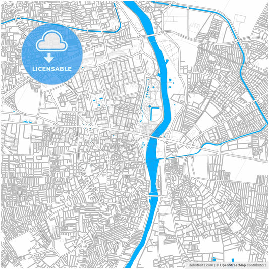 Adana, Adana, Turkey, city map with high resolution roads.