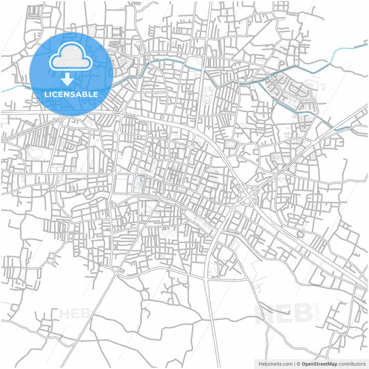 Düzce, Düzce, Turkey, city map with high resolution roads.