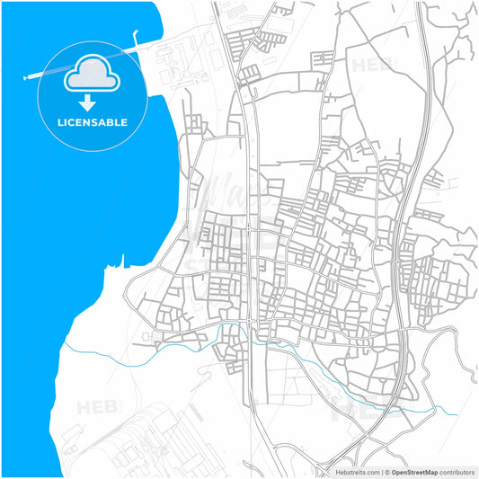 Payas, Hatay, Turkey, city map with high resolution roads.