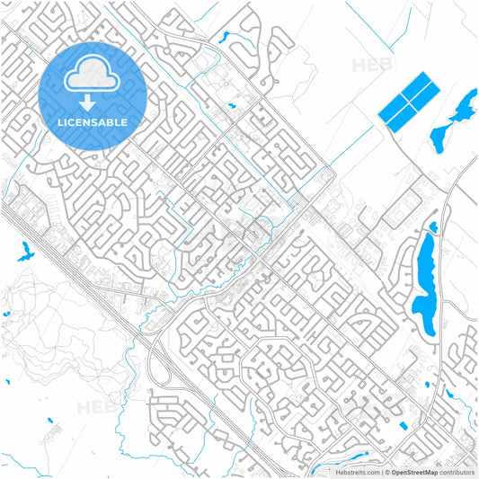 Blainville, Quebec, Canada, city map with high resolution roads.