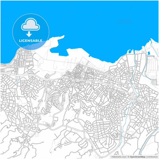 Gölcük, Kocaeli, Turkey, city map with high resolution roads.