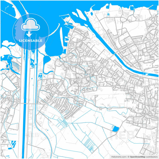 Hard, Vorarlberg, Austria, city map with high resolution roads.