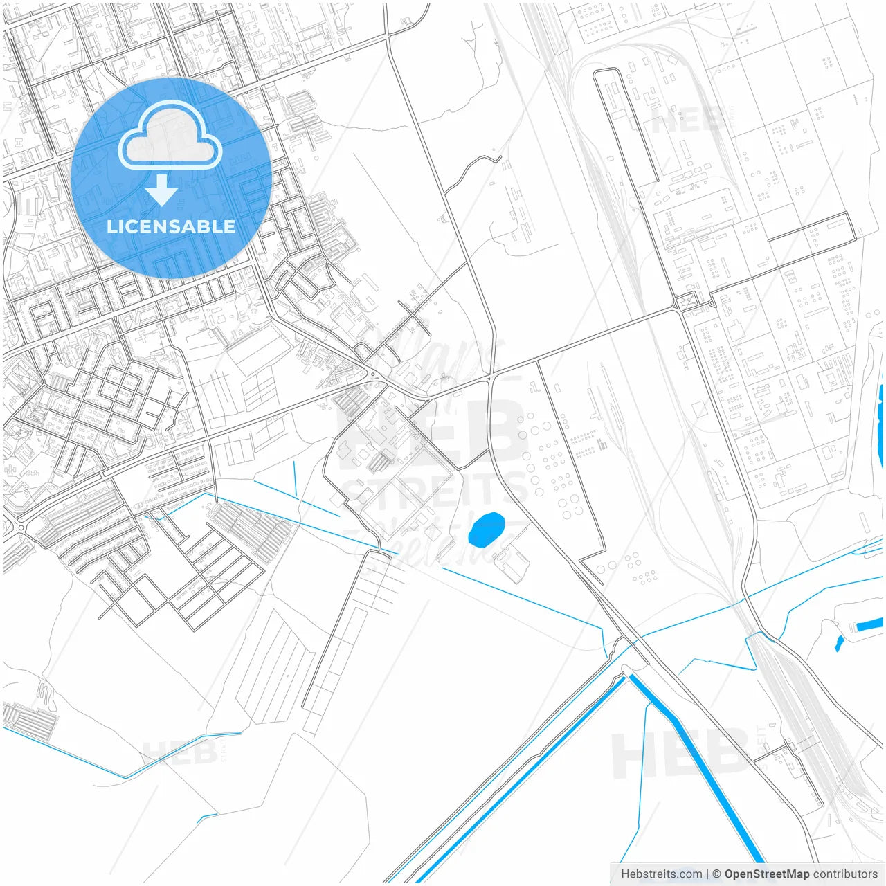 Angarsk, Irkutsk Oblast, Russia, city map with high resolution roads.