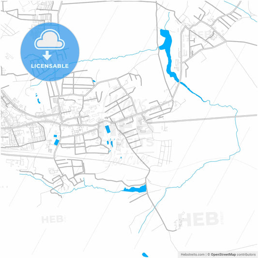 Donskoy, Tula Oblast, Russia, city map with high resolution roads.