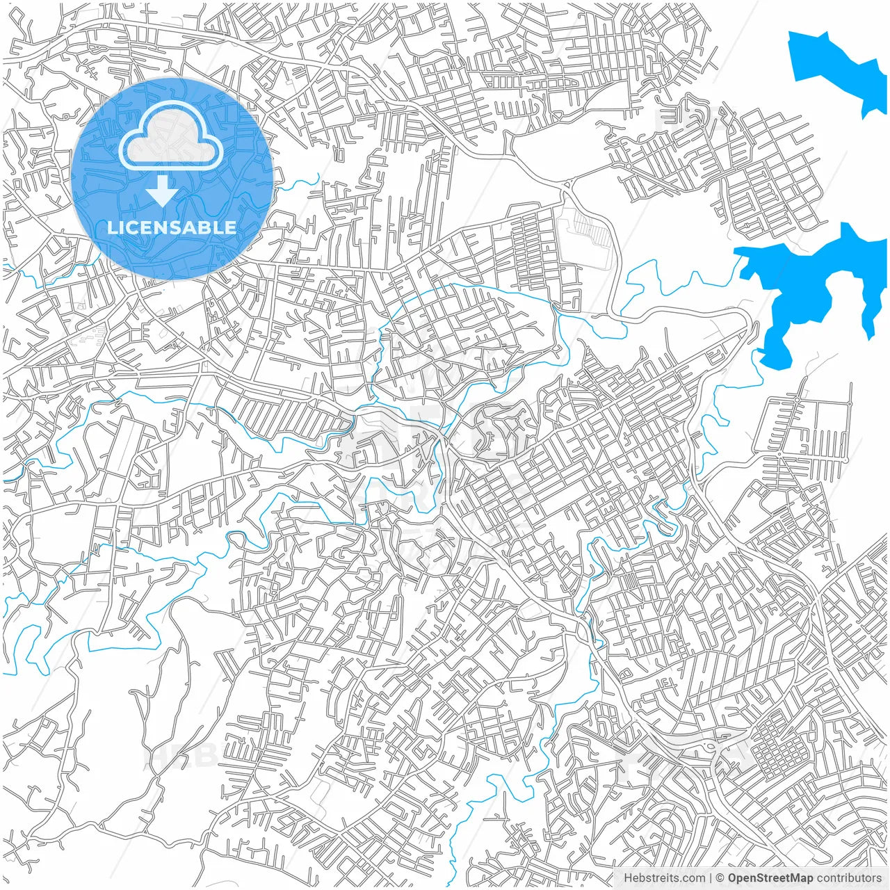 Ciudad Nicolás Romero, México, Mexico, city map with high resolution roads.