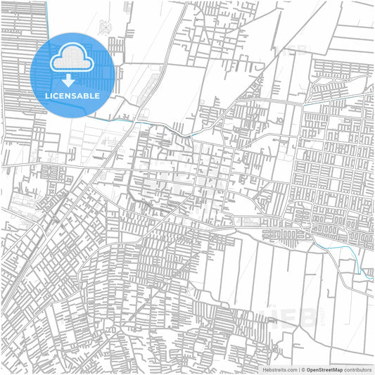 Chicoloapan de Juárez, México, Mexico, city map with high resolution roads.