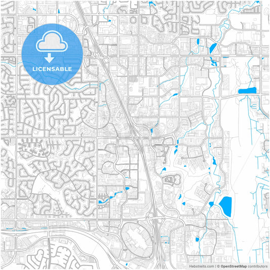 Centennial, Colorado, United States, city map with high resolution roads.