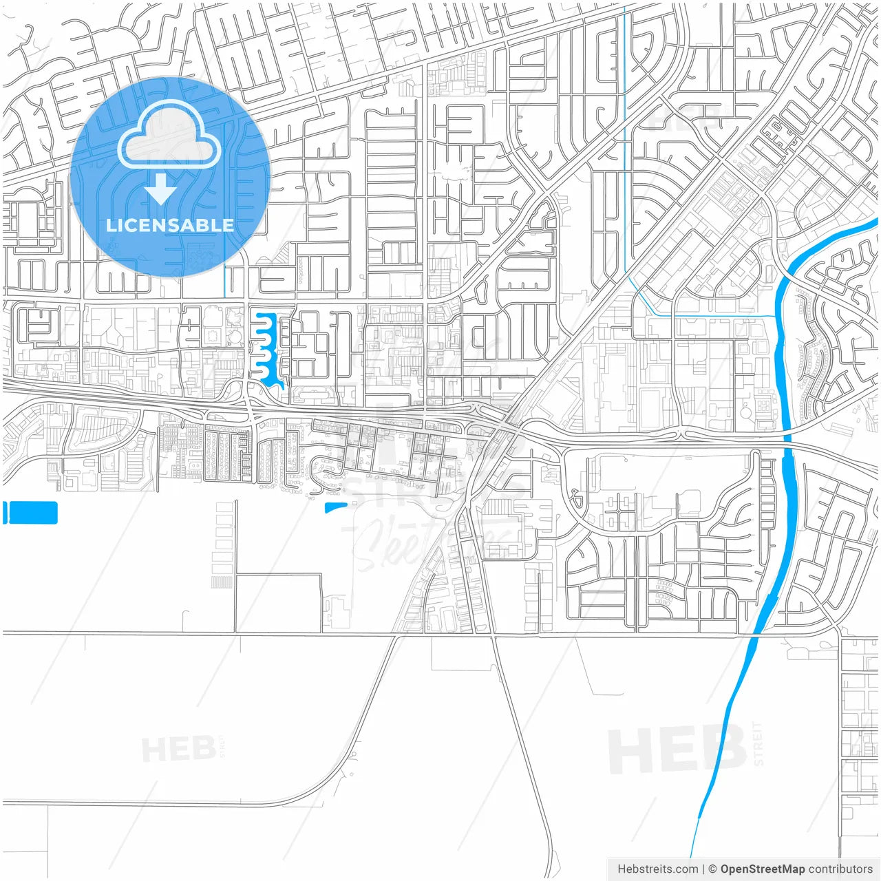 Camarillo, California, United States, city map with high resolution roads.