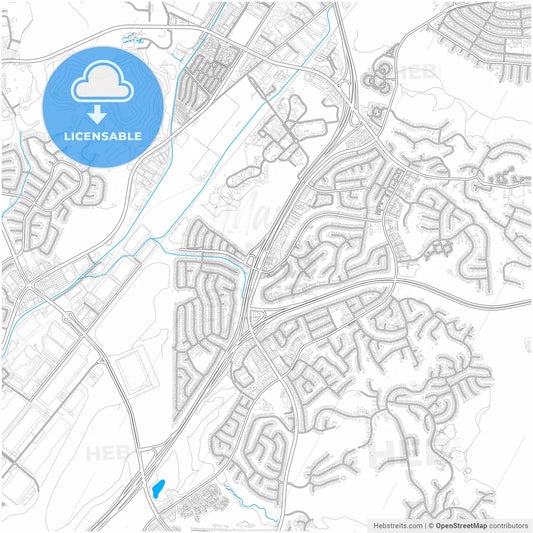 Diamond Bar, California, United States, city map with high resolution roads.