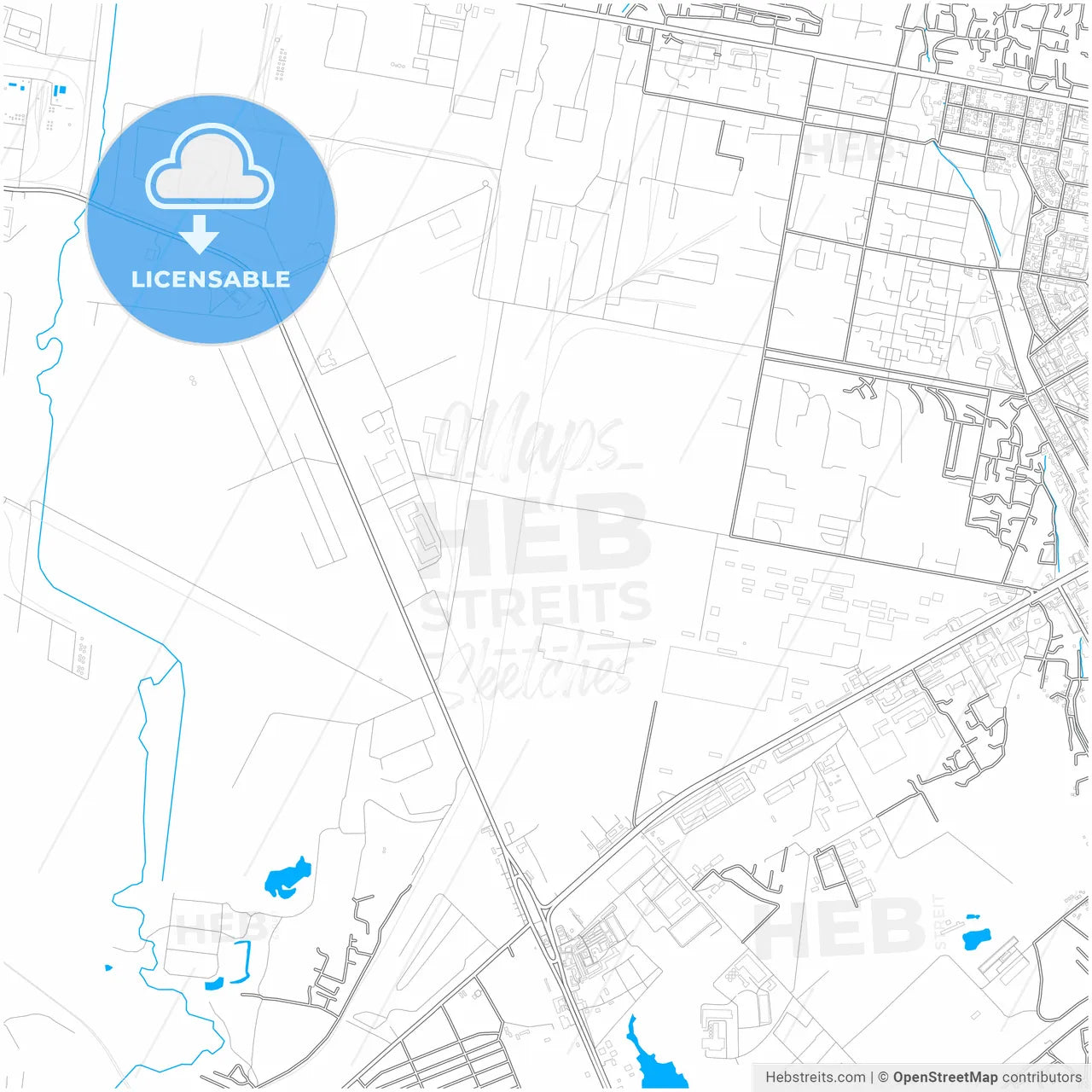 Sumqayit, Azerbaijan, city map with high resolution roads.