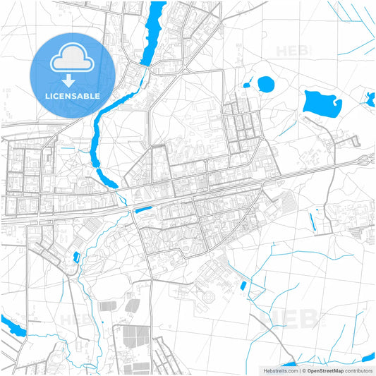 Balashikha, Moscow Oblast, Russia, city map with high resolution roads.