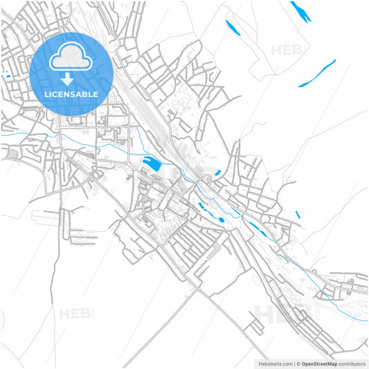Cheremkhovo, Irkutsk Oblast, Russia, city map with high resolution roads.