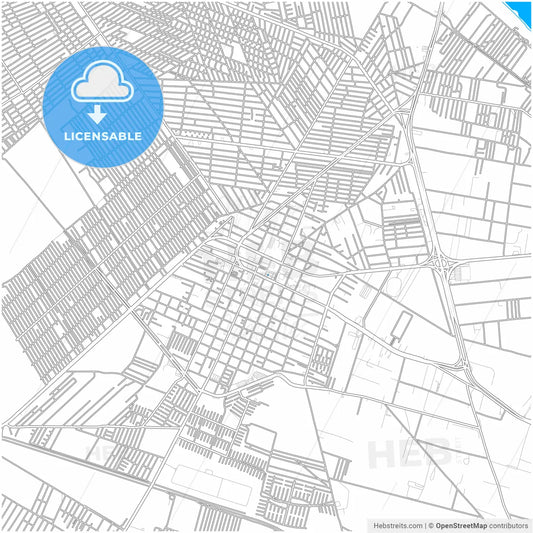 Chalco de Díaz Covarrubias, México, Mexico, city map with high resolution roads.