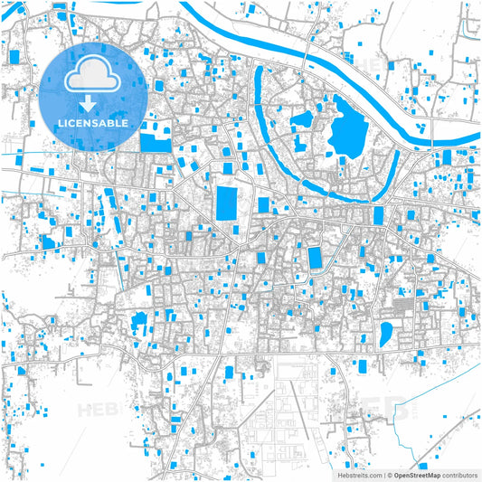 Comilla, Comilla, Bangladesh, city map with high resolution roads.