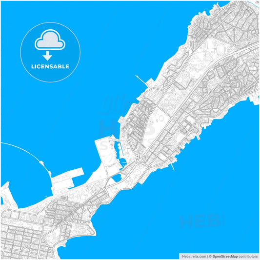 Camayenne, Guinea, city map with high resolution roads.