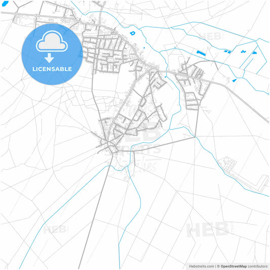Geestland, Lower Saxony, Germany, city map with high resolution roads.