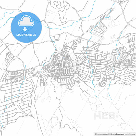 Alhaurín de la Torre, Málaga, Spain, city map with high resolution roads.