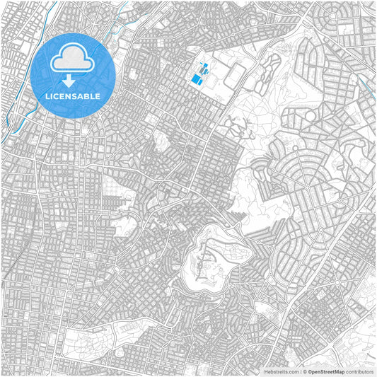 Galatsi, Attica, Greece, city map with high resolution roads.