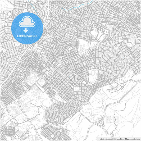 Cholargos, Attica, Greece, city map with high resolution roads.