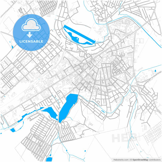 Bălți, Bălți municipality, Moldova, city map with high resolution roads.