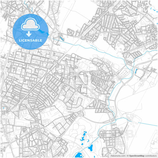 Garges-lès-Gonesse, Val-d Oise, France, city map with high resolution roads.