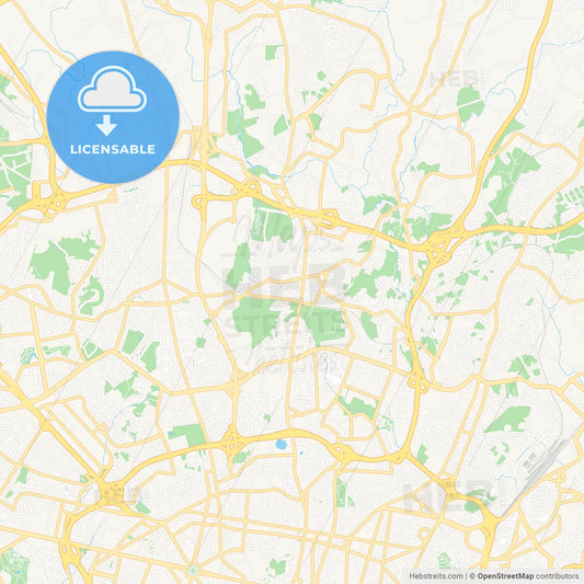 Sao Mamede de Infesta, Portugal Vector Map - Classic Colors