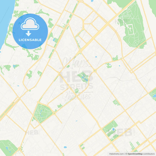 Samara, Russia Vector Map - Classic Colors
