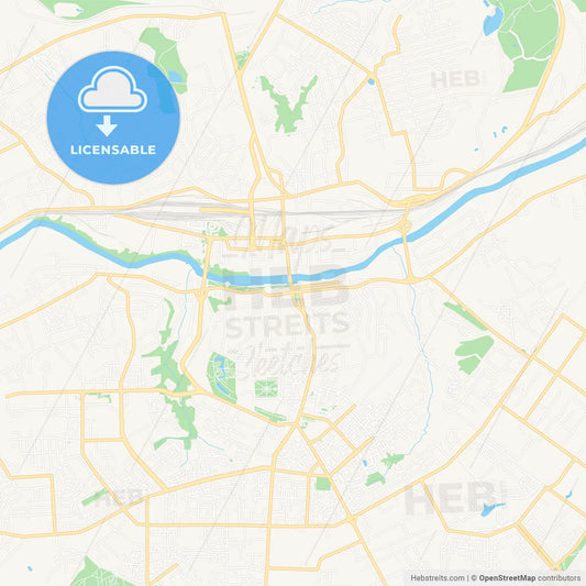 Smolensk, Russia Vector Map - Classic Colors