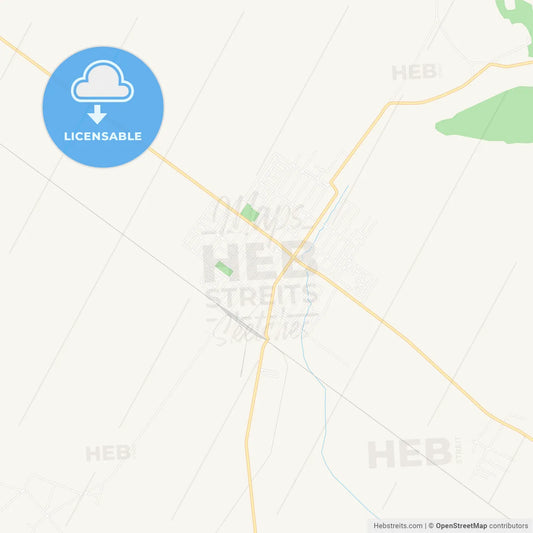 Sid, Serbia Vector Map - Classic Colors