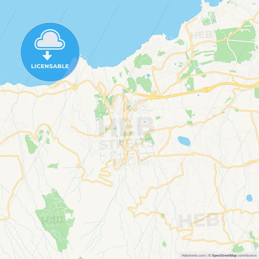 Realejo Alto, Spain Vector Map - Classic Colors