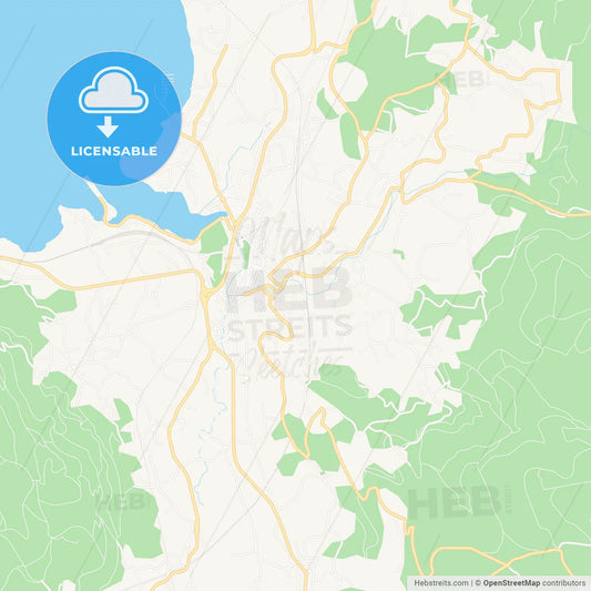 Redondela, Spain Vector Map - Classic Colors