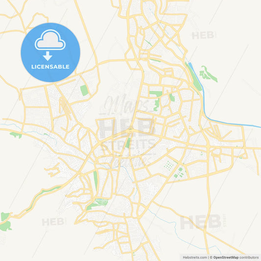 Sanliurfa, Turkey Vector Map - Classic Colors