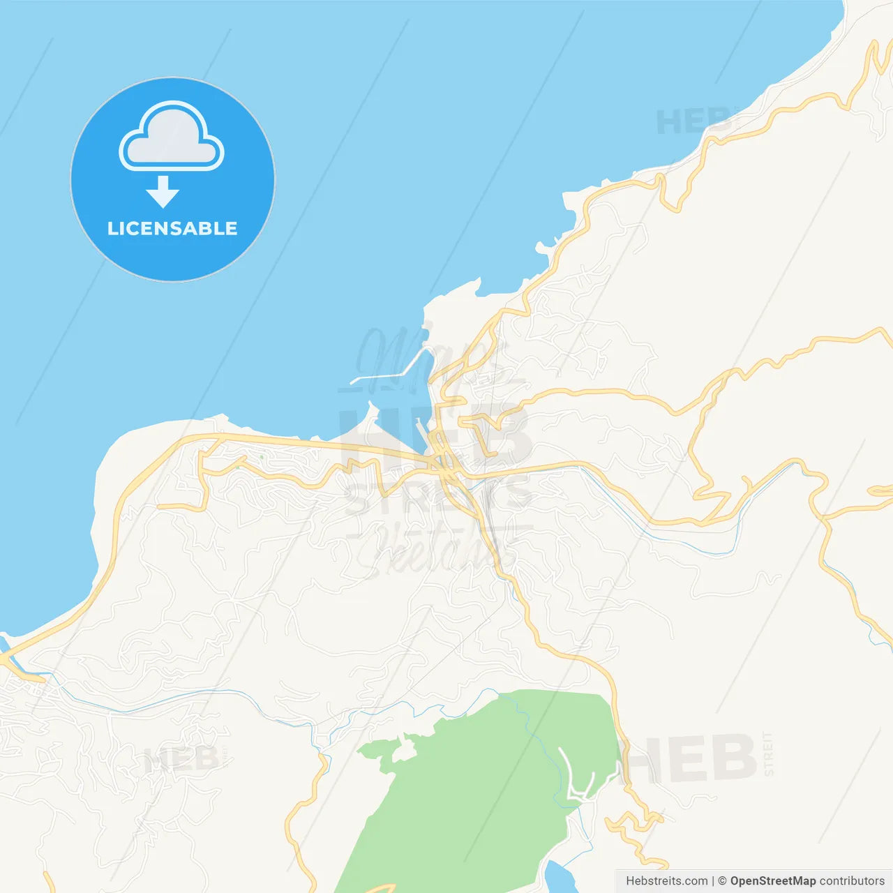 Zonguldak, Turkey Vector Map - Classic Colors