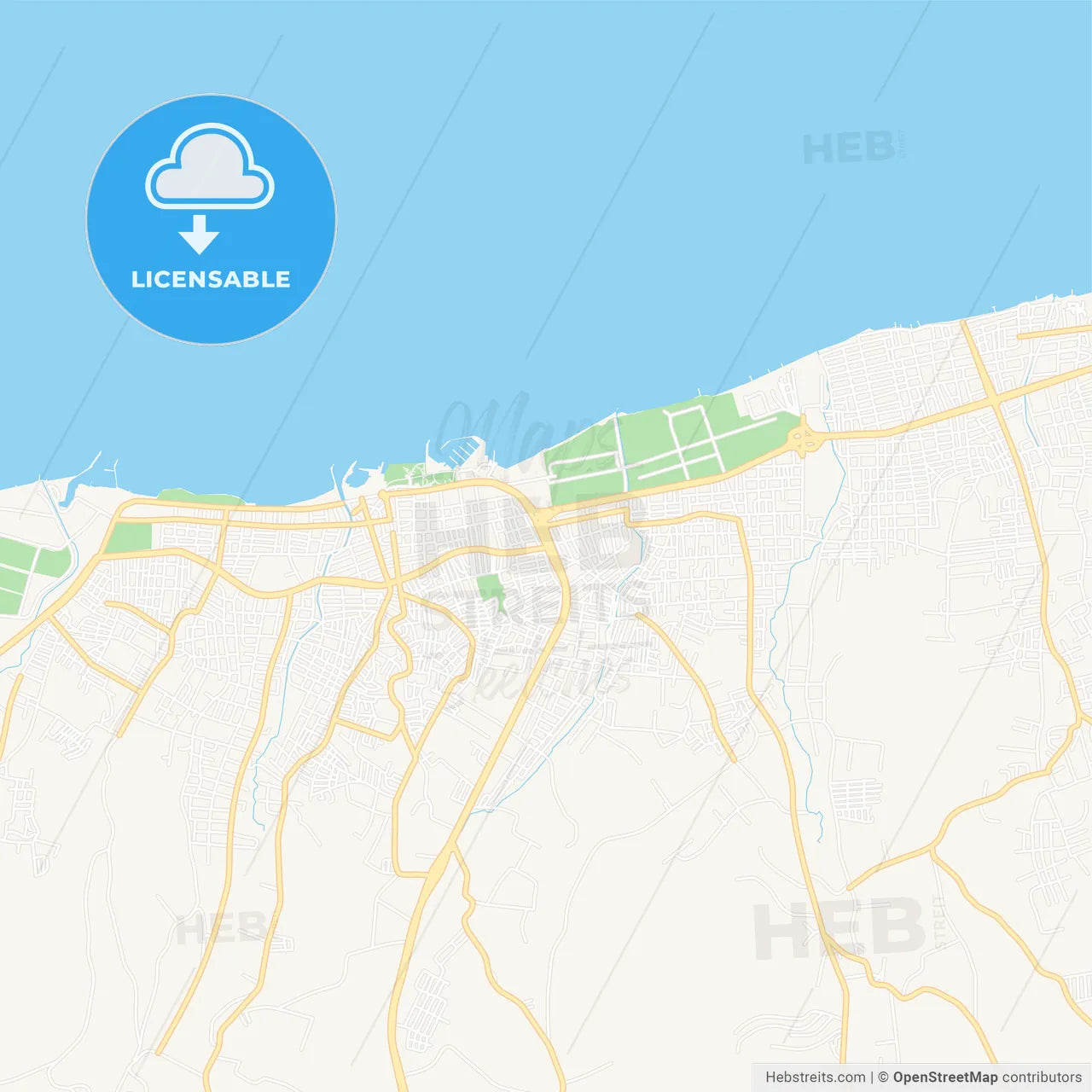 Yalova, Turkey Vector Map - Classic Colors