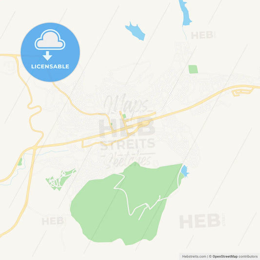 Yozgat, Turkey Vector Map - Classic Colors