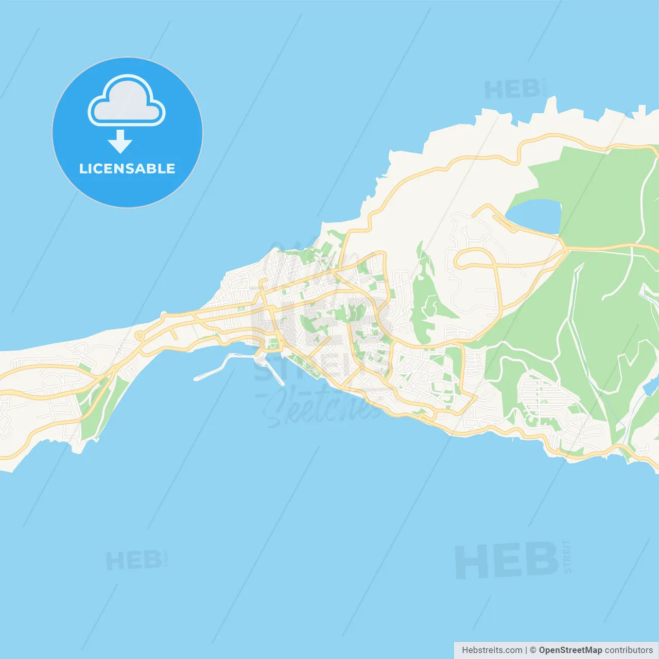 Sinop, Turkey Vector Map - Classic Colors