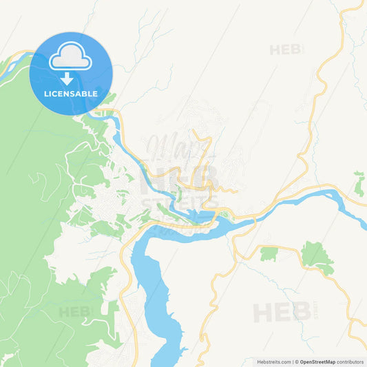 Tunceli, Turkey Vector Map - Classic Colors