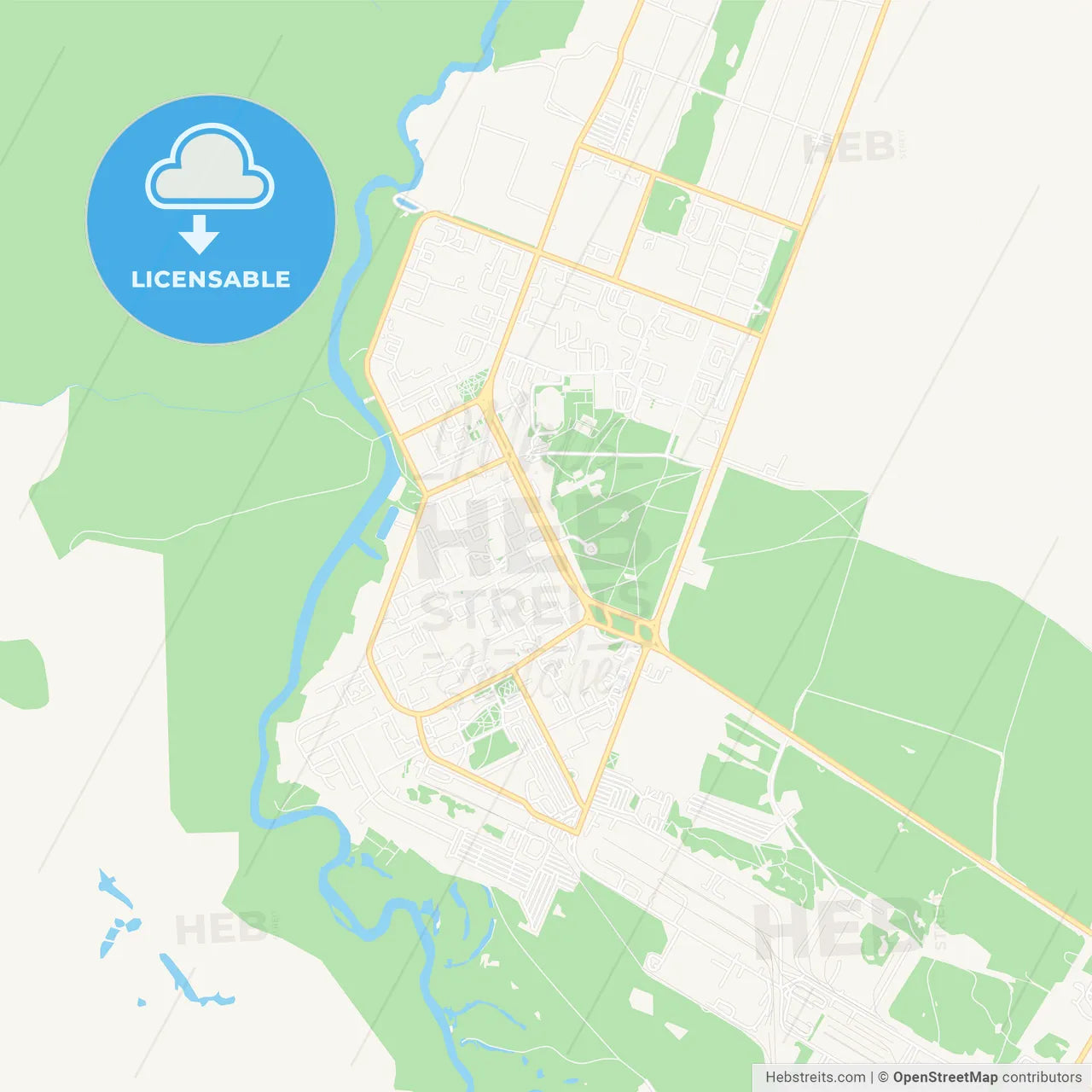 Varash, Ukraine Vector Map - Classic Colors