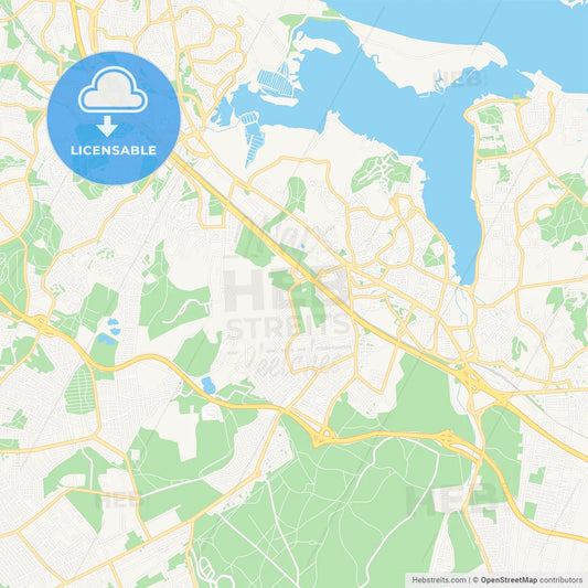 Amora, Portugal Vector Map - Classic Colors