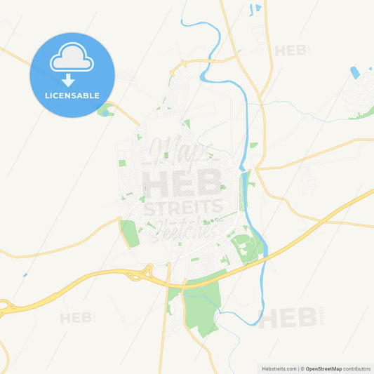 Ecija, Spain Vector Map - Classic Colors